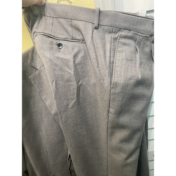 Gold Sel NWT Gutteridge Dal Italy Mens 3 Bttn 54 Cashmere Blend Gray Slacks 38 - Picture 12 of 16